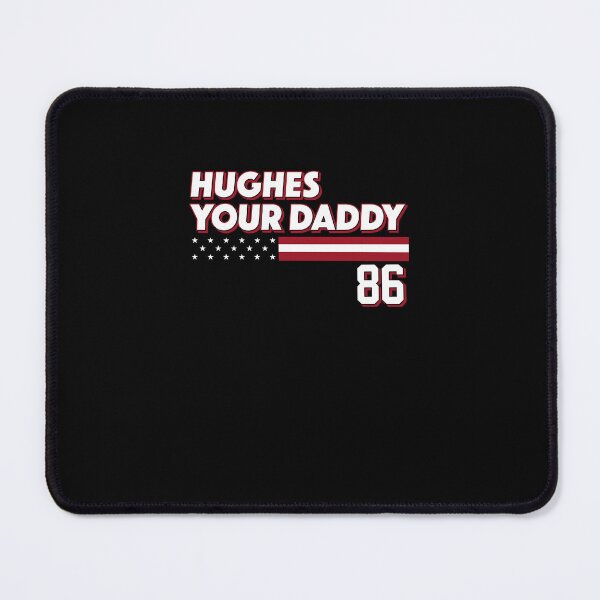 Item preview, Hughes Your Daddy 86 Jack Hughes Hockey USA Flag designed and sold by clarabersetart.