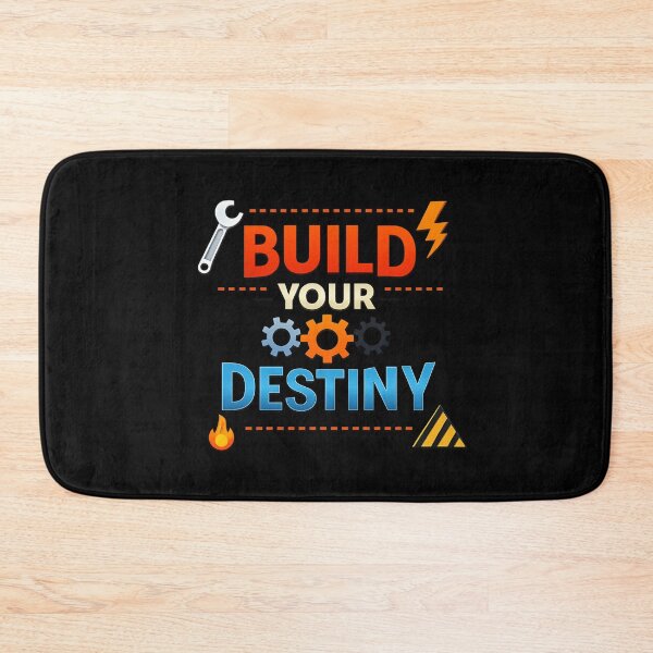 Item preview, Build Your Destiny – Motivational Engineering Design designed and sold by Dogandesighn.
