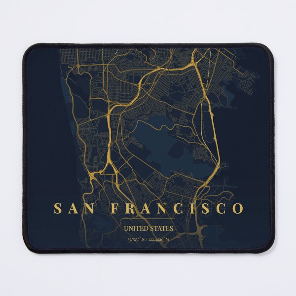 Item preview, San Francisco City Map in Midnight Blue designed and sold by CityMapsShop.