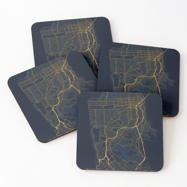 Item preview, San Francisco City Map in Midnight Blue designed and sold by CityMapsShop.