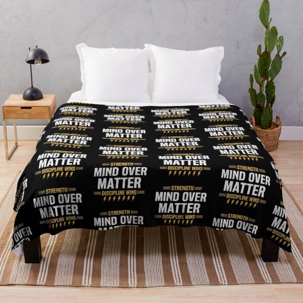 Item preview, Mind Over Matter – Strength and Discipline Motivation Quote designed and sold by Dogandesighn.
