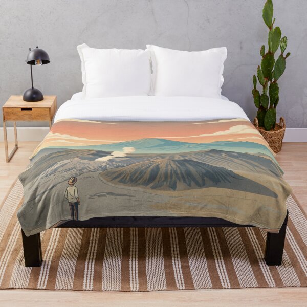 Item preview, Poster vintage del Monte Bromo en Java Oriental estilo viaje retro designed and sold by HeyHas.