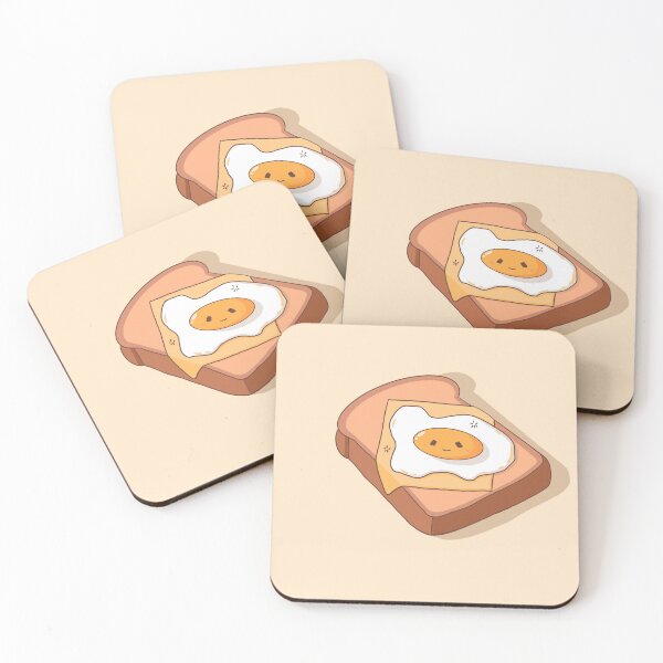 Item preview, Kawaii cartoon toast bread with cheese and egg. Breakfast time. hand-drawn illustration in doodle style. Cute food. designed and sold by AGIllustrator.