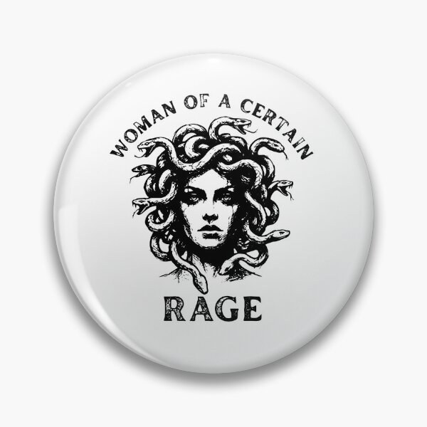 Item preview, Woman Of A Certain Rage Feminism Female Anti-Patriarchy Medusa designed and sold by clarabersetart.