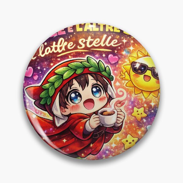 Item preview, Dante Caffè Kawaii Sticker Amor Sole Stelle Espresso designed and sold by OrikuStudio.