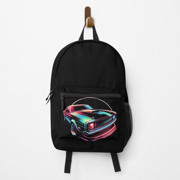 Item preview, Neon Retro Muscle Car – Synthwave Night Drive designed and sold by Dogandesighn.