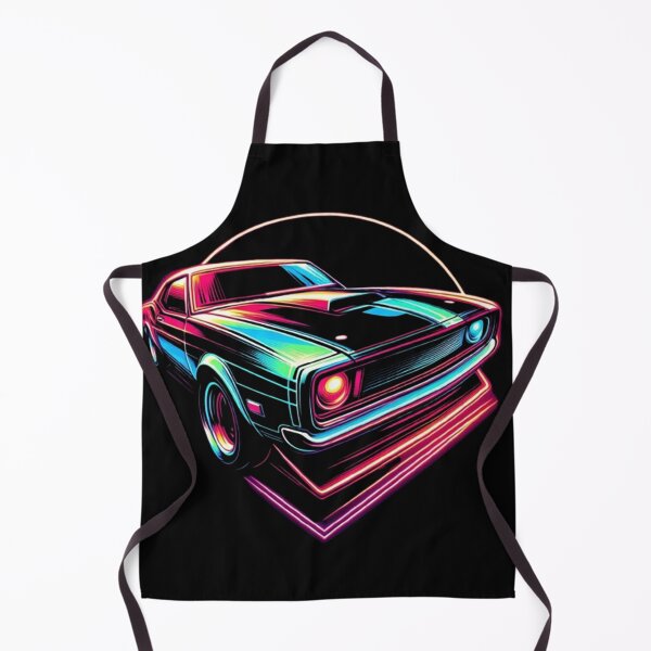 Artikelvorschau, Neon Retro Muscle Car – Synthwave Night Drive entworfen und verkauft von Dogandesighn.