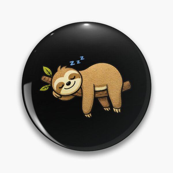Item preview, Lazy Weekend Sloth – Funny Sleepy Sloth Mascot Cartoon designed and sold by ColorSplash123.