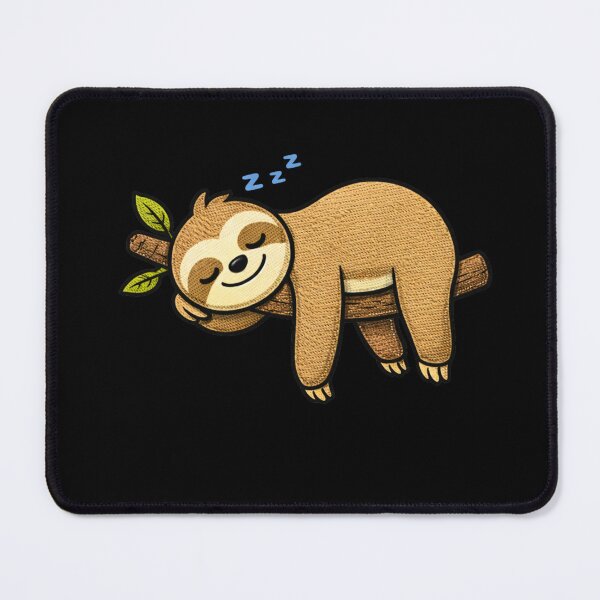 Item preview, Lazy Weekend Sloth – Funny Sleepy Sloth Mascot Cartoon designed and sold by ColorSplash123.