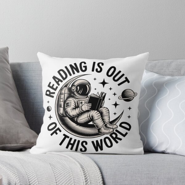 Item preview, Reading Is Out of This World – Vintage Astronaut Book Lover Design designed and sold by Tomasz  Siennicki.