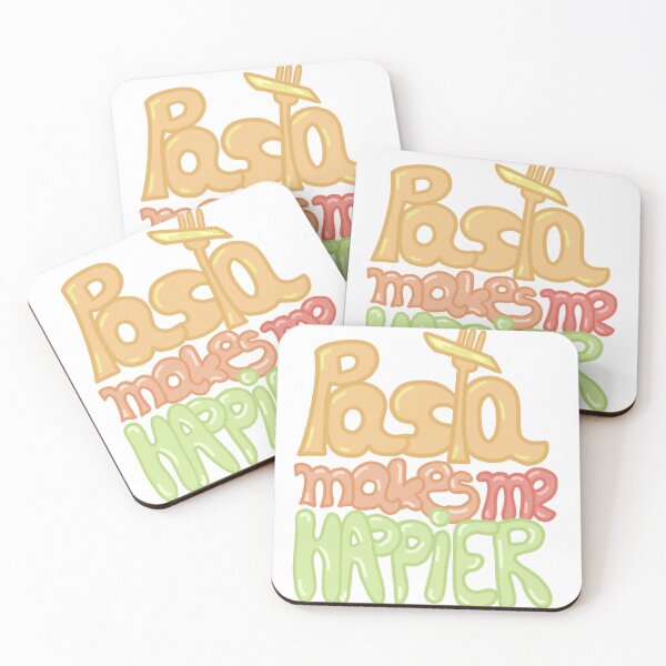 Item preview, Pasta Makes Me Happier - Cute Pasta Lover Typography designed and sold by Claudi's Palette.