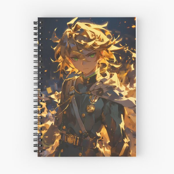 Item preview, Mikaela Hyakuya Seraph Of The End Golden Light Dramatic Uniform Portrait designed and sold by 108Recordings.