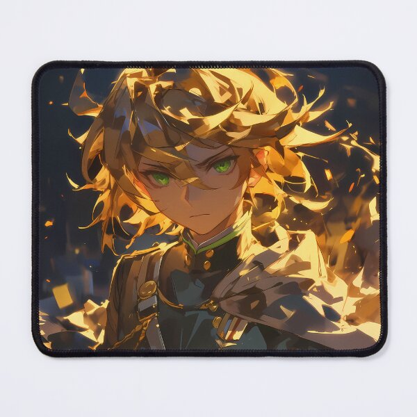 Item preview, Mikaela Hyakuya Seraph Of The End Golden Light Dramatic Uniform Portrait designed and sold by 108Recordings.