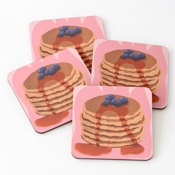 Item preview, Tasty and fluffy pancake stack with maple syrup and blue berries. designed and sold by AGIllustrator.