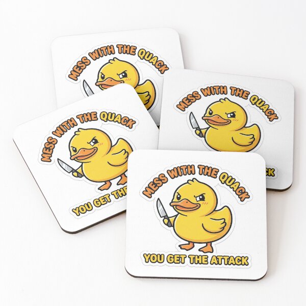 Item preview, Mess With The Quack You Get The Attack Funny Duck Meme designed and sold by R & K Fashions.