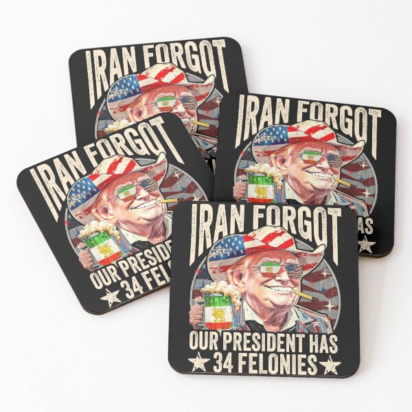 Item preview, Iran Forgot Our President Has 34 Felonies designed and sold by schoolofbullies.