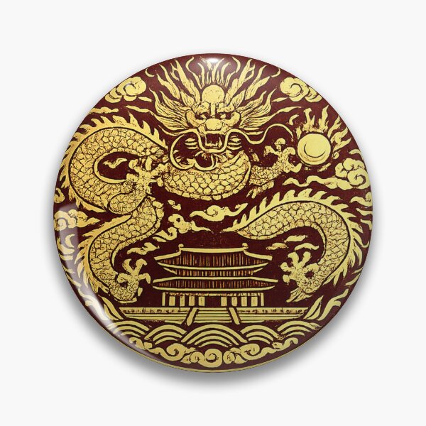 Item preview, Korean Dragon Royal Emblem – Gyeongbokgung Palace Joseon Style Symbol designed and sold by bubuandfriends.