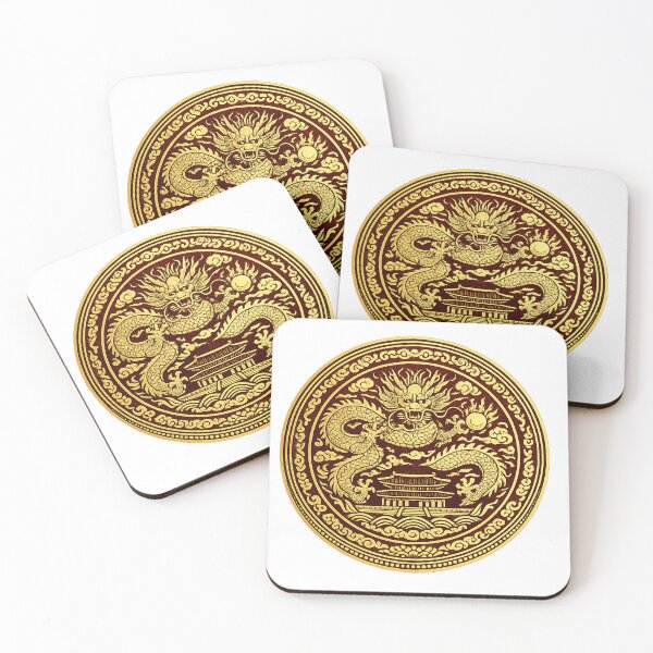 Item preview, Korean Dragon Royal Emblem – Gyeongbokgung Palace Joseon Style Symbol designed and sold by bubuandfriends.