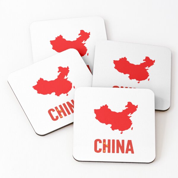Item preview, Minimalist Red China Map Silhouette Design designed and sold by Crevadstore .