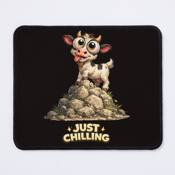 Item preview, Funny Goat Just Chilling – Big Eyes Cartoon Animal Humor designed and sold by Tadeusz1.