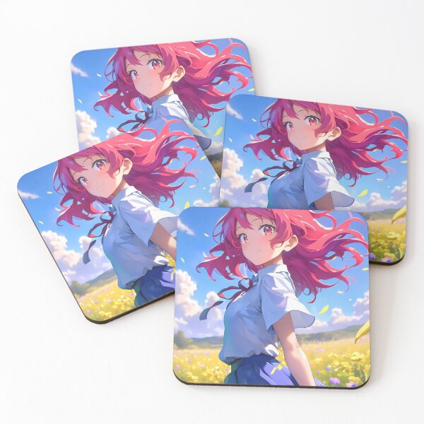 Item preview, Minori Kushieda Toradora Summer Flower Field Windy Blue Sky designed and sold by 108Recordings.