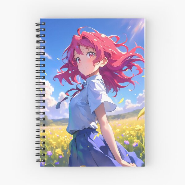 Item preview, Minori Kushieda Toradora Summer Flower Field Windy Blue Sky designed and sold by 108Recordings.