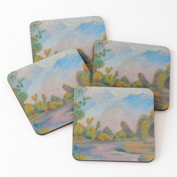 Item preview, Au Bord De La Riviere by Pierre-Auguste Renoir: Tranquil Impressionist River Scene designed and sold by artofuniverse.