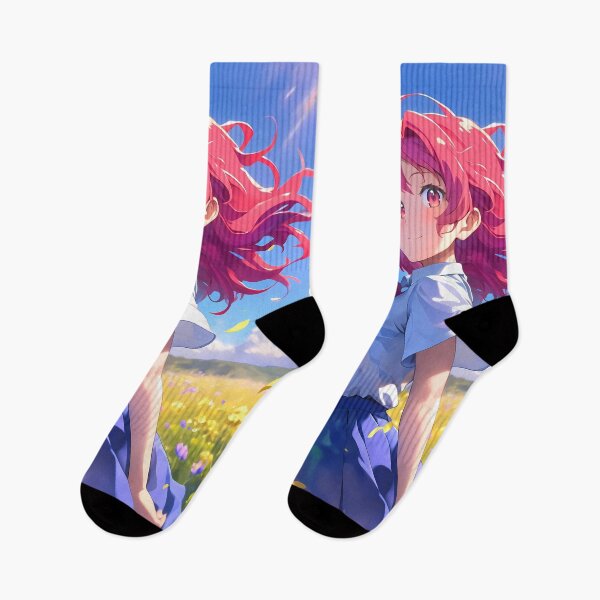 Item preview, Minori Kushieda Toradora Summer Flower Field Windy Blue Sky designed and sold by 108Recordings.