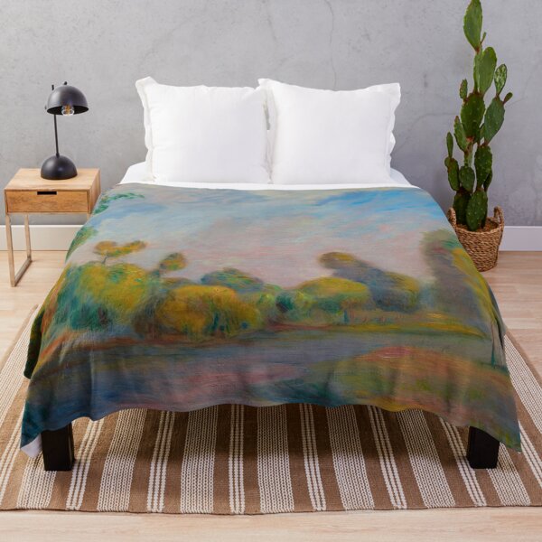 Item preview, Au Bord De La Riviere by Pierre-Auguste Renoir: Tranquil Impressionist River Scene designed and sold by artofuniverse.