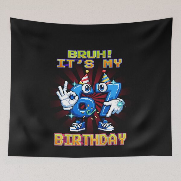 Item preview, Bruh Its My Birthday Six Seven 67 Meme Italian Brainrot Gifts For Kids designed and sold by ArmyAbodo.