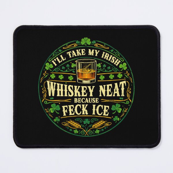 Item preview, Irish Whiskey Neat Anti ICE Shirt, Feck ICE St Patrick’s Day designed and sold by schoolofbullies.
