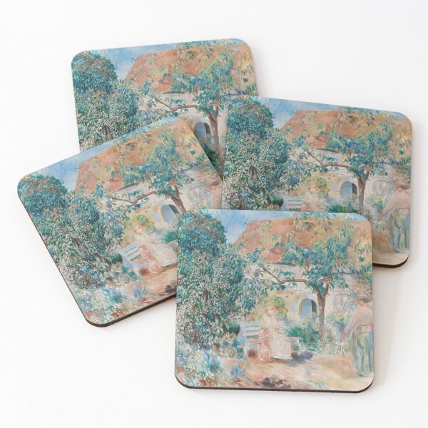 Item preview, Au Jardin En Bretagne by Pierre-Auguste Renoir: French Garden Impressionist Poster designed and sold by artofuniverse.