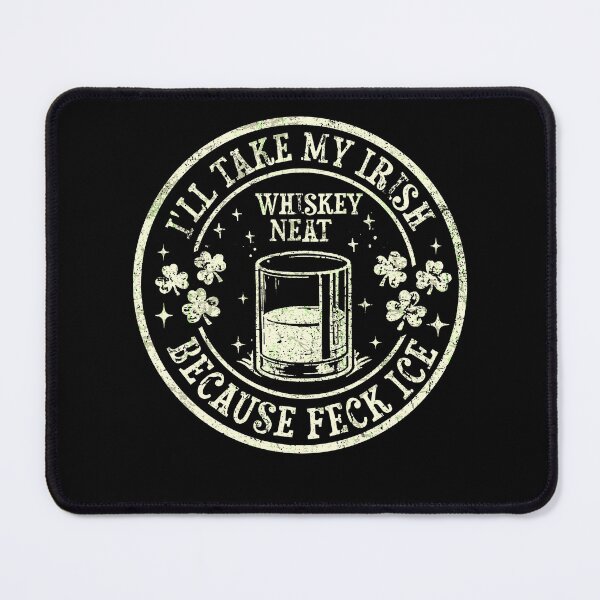 Item preview, Irish Whiskey Neat Anti ICE Shirt, Feck ICE St Patrick’s Day designed and sold by schoolofbullies.