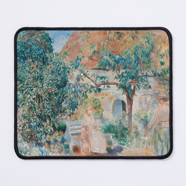Item preview, Au Jardin En Bretagne by Pierre-Auguste Renoir: French Garden Impressionist Poster designed and sold by artofuniverse.