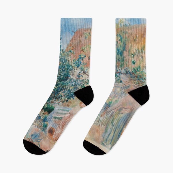 Item preview, Au Jardin En Bretagne by Pierre-Auguste Renoir: French Garden Impressionist Poster designed and sold by artofuniverse.