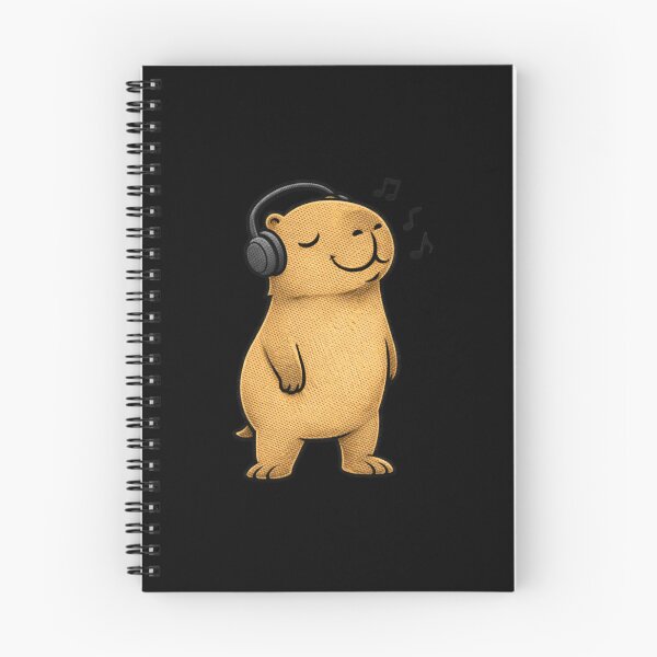 Item preview, Chill Music Capybara – Relaxed Music Lover Capybara Mascot designed and sold by ColorSplash123.