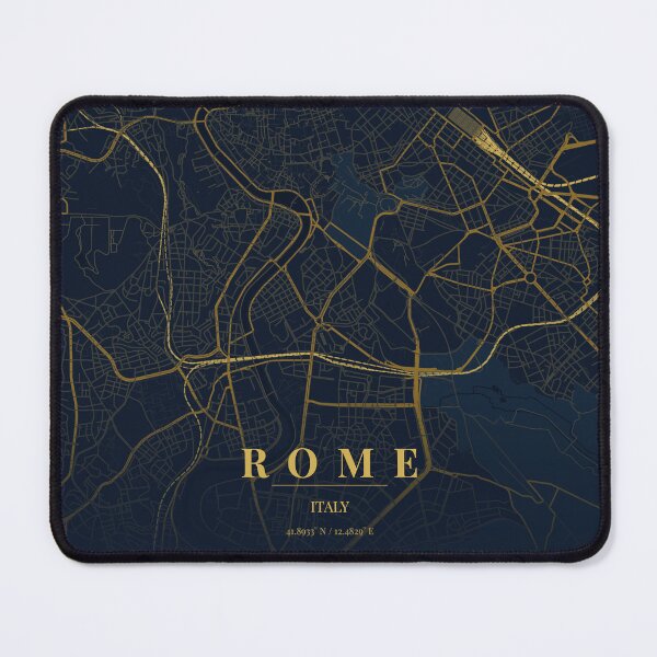 Item preview, Rome City Map in Midnight Blue designed and sold by CityMapsShop.