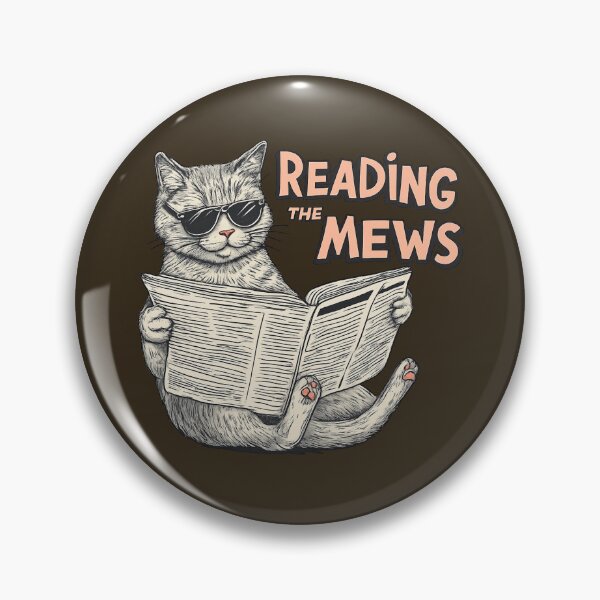 Item preview, Reading the Mews Cat – Daily Headlines ?? designed and sold by Artiviose.