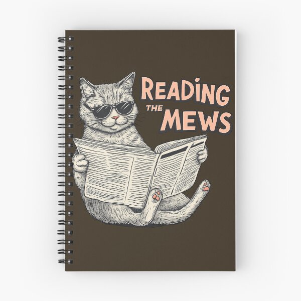 Item preview, Reading the Mews Cat – Daily Headlines ?? designed and sold by Artiviose.