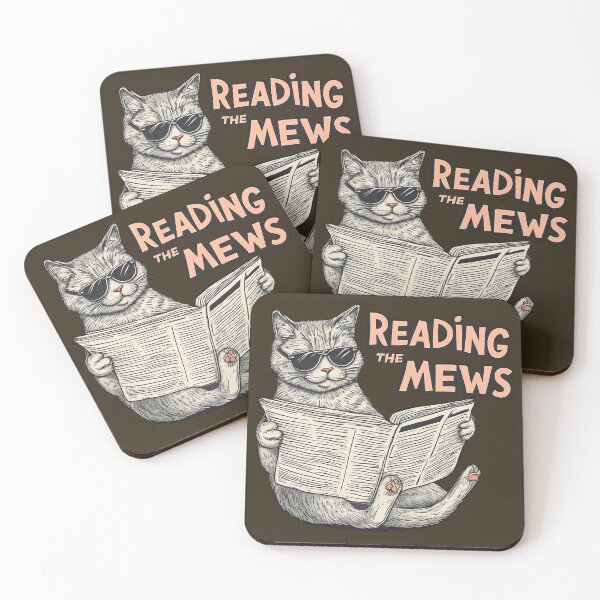 Item preview, Reading the Mews Cat – Daily Headlines ?? designed and sold by Artiviose.