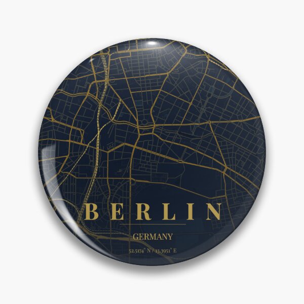 Item preview, Berlin City Map in Midnight Blue designed and sold by CityMapsShop.