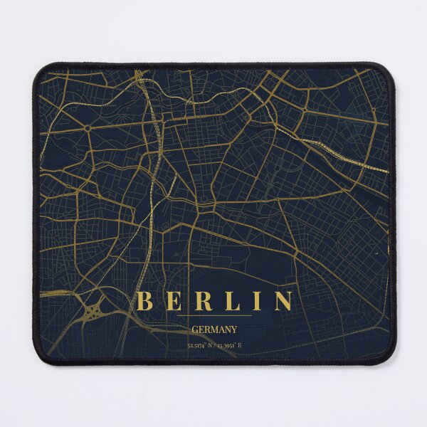 Item preview, Berlin City Map in Midnight Blue designed and sold by CityMapsShop.