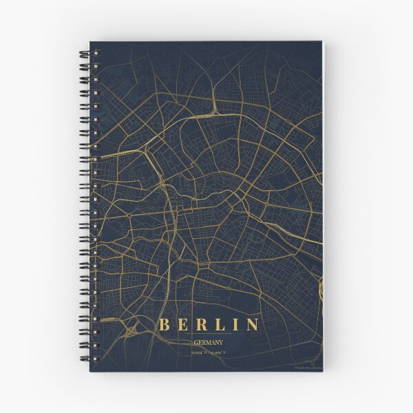 Item preview, Berlin City Map in Midnight Blue designed and sold by CityMapsShop.