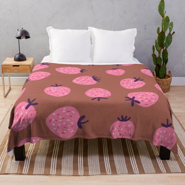 Item preview, Strawberry Pattern Fruity Summer Berry Print designed and sold by kostolom3000.