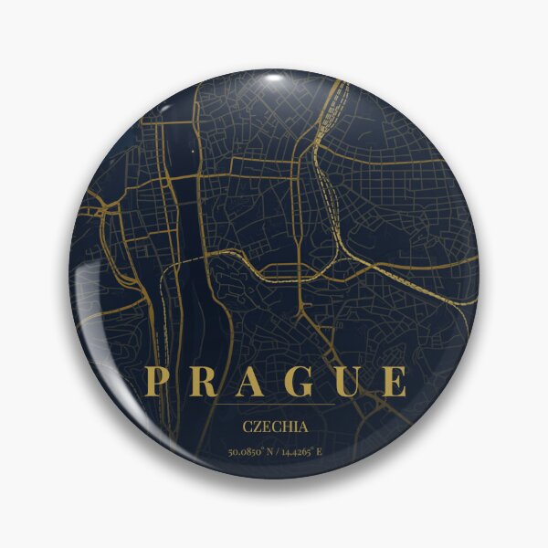 Item preview, Prague City Map in Midnight Blue designed and sold by CityMapsShop.