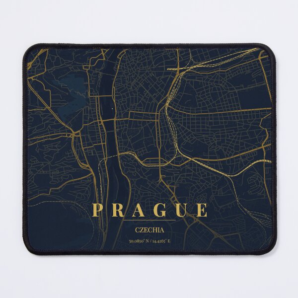 Item preview, Prague City Map in Midnight Blue designed and sold by CityMapsShop.