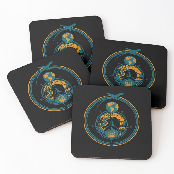 Item preview, The Explorer's Compass Path - Retro World Travel & Navigation Emblem designed and sold by AbulailArt.