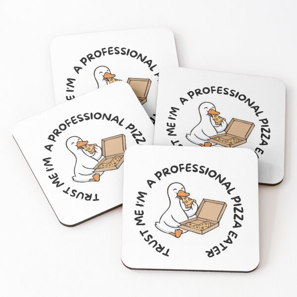Item preview, Trust Me I'm a Professional Pizza Eater Funny Duck Pizza Lover designed and sold by eltontovolador.
