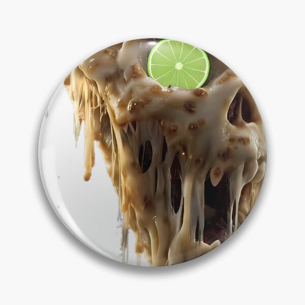 Item preview, The Lime Eye: Melting Pizza Skull designed and sold by NEONVIBEWEAR.