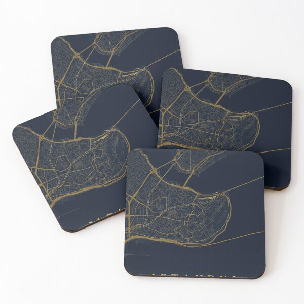 Item preview, Istanbul City Map in Midnight Blue designed and sold by CityMapsShop.